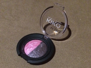 Kiko Colour Sphere Duo Eye Shadow 105 Intense Pink/Black Smoke